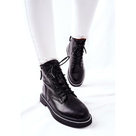 Dámské kožené boty GOE II2N4014 černé černý 2