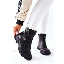 Dámské kožené boty GOE II2N4031 černé černá 1