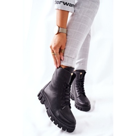 Dámské kožené boty Nicole 2673 černé černá 1