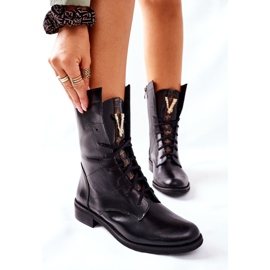 Dámské kožené boty Nicole Black 2581/001 černý 1