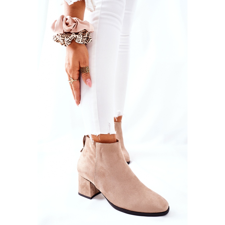 Vinceza Dámské semišové boty béžové Ardmore béžový 1