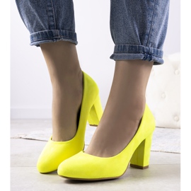 Neonově žluté lodičky na postu Tahlia žlutá 1