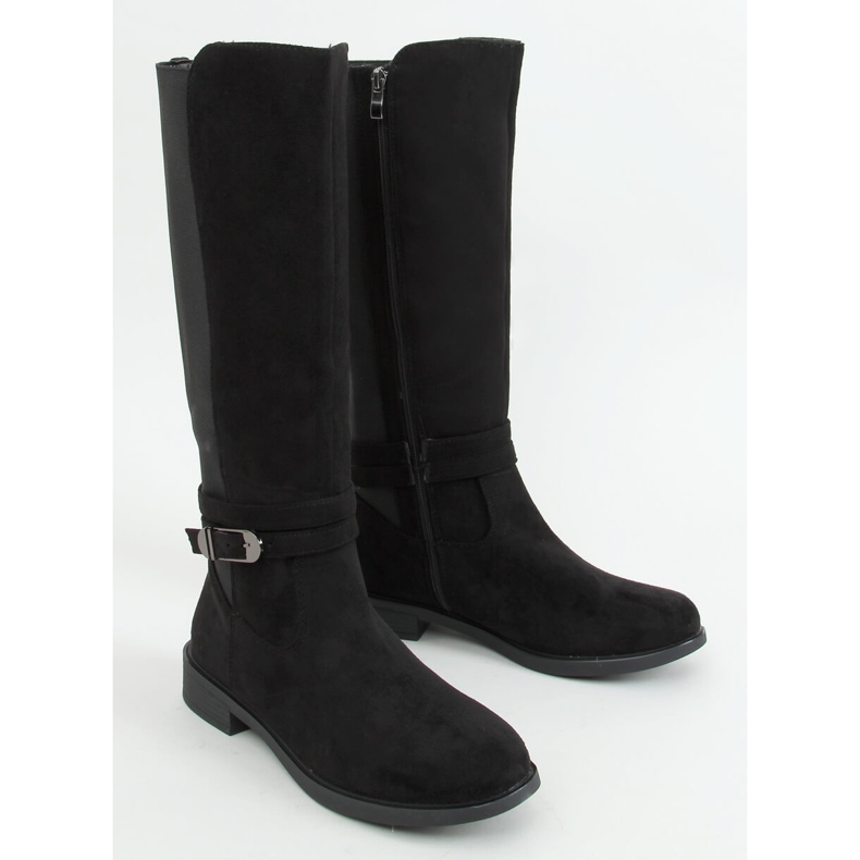 Jezdecké boty s pružným svrškem černé G-349 Black černý 1