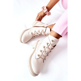 Dámské kozačky semišové béžové Nicole 2674 béžový 2