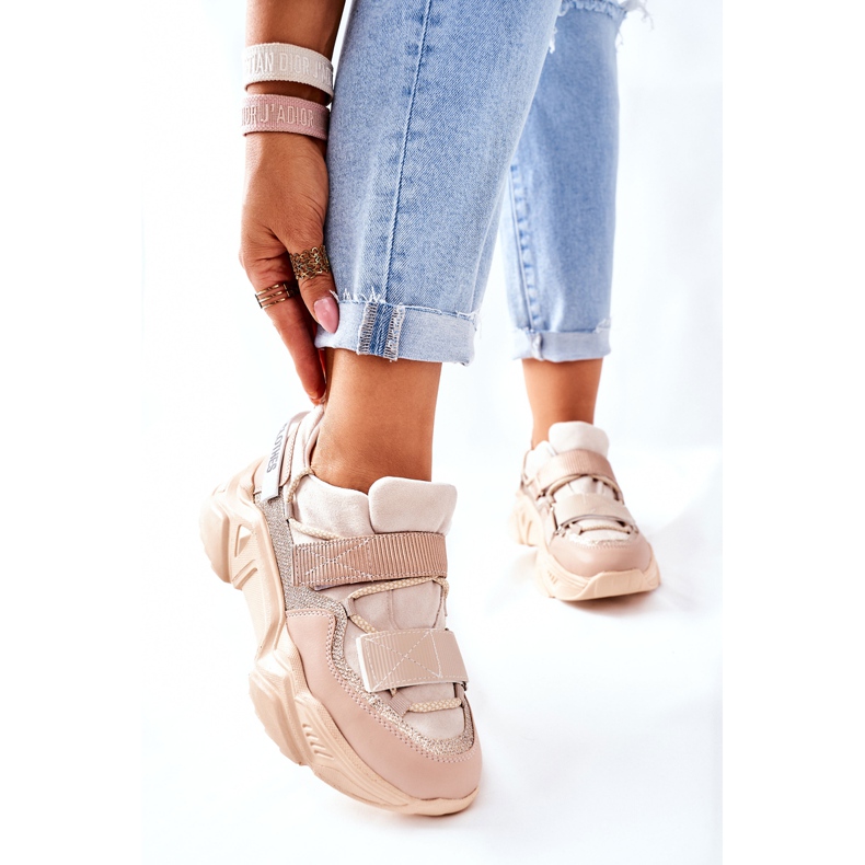 NAVY DOT Dámská sportovní obuv Tenisky Béžová Katerini béžový 1