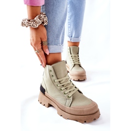 PS1 Dámské kozačky zelené Any zelená 1