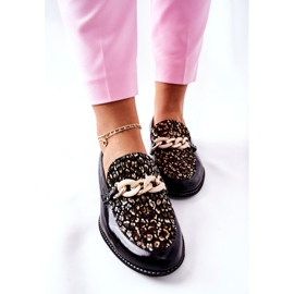 Dámské brogues Maciejka lakované mokasíny černé 4099B-01 / 00-1 černý 1