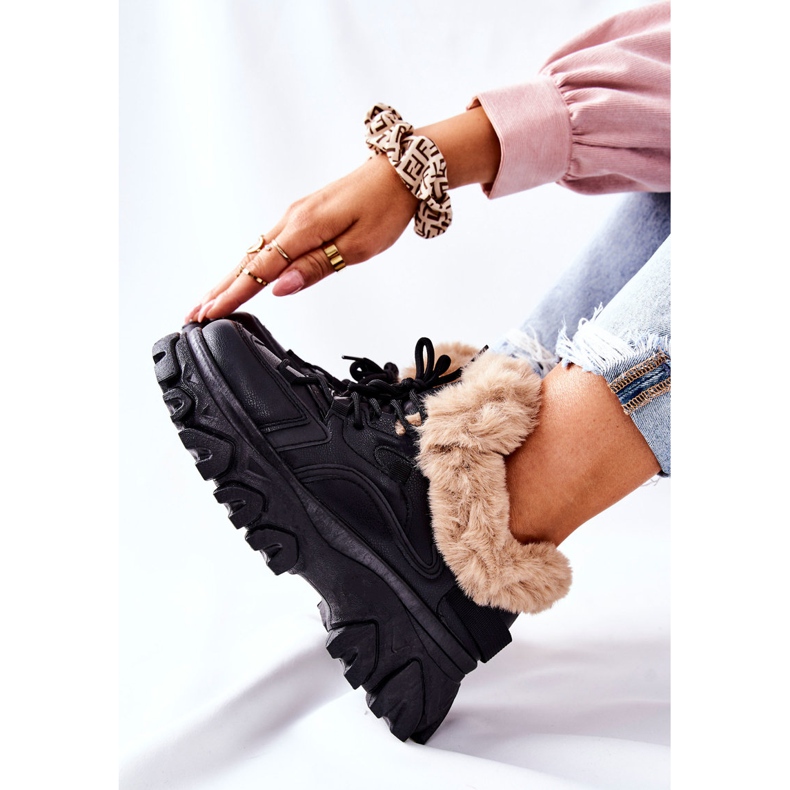 PM1 Dámské černé teplé boty Limerick černá 1