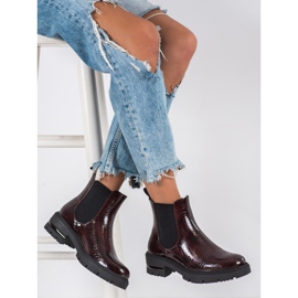 Chelsea boty Sergio Leone s hadím potiskem červené vícebarevný 2