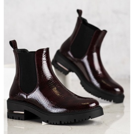 Chelsea boty Sergio Leone s hadím potiskem červené vícebarevný 1