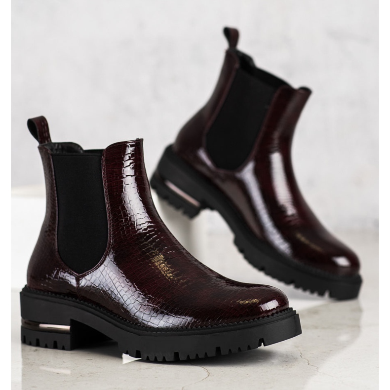 Chelsea boty Sergio Leone s hadím potiskem červené vícebarevný 1