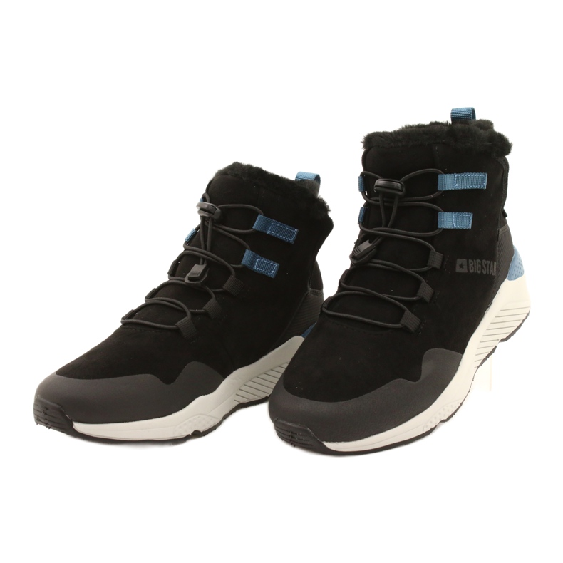 Suede Sports Snow Boots Women's Big Star II274261 Black černá 2