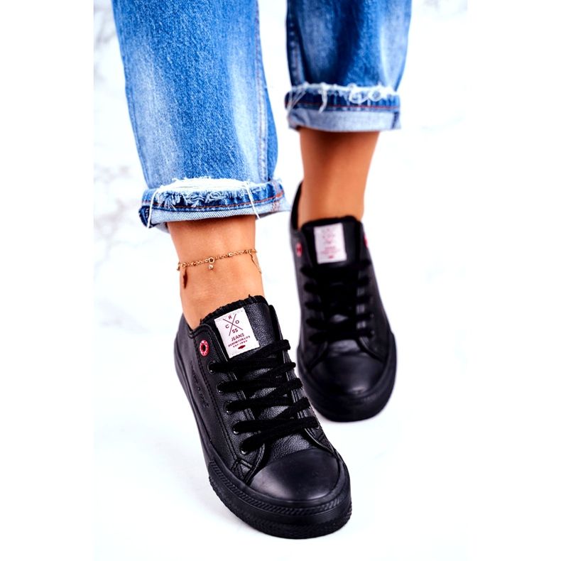 Dámské Cross Jeans Sneakers Černá Ekokůže DD2R4029CFW20 3