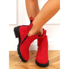 Červené vykrojené boty SP150 Red 4