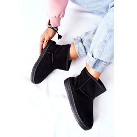 Dámské kožené boty do sněhu Big Star II274440 Black černý 1