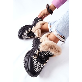 Dámská zateplená sportovní obuv Black Heart Beats černá 2