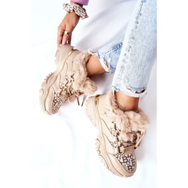 PM1 Dámská teplá sportovní obuv Khaki Heart Beats 1 PM1 Dámská teplá sportovní obuv Khaki Heart Beats 1