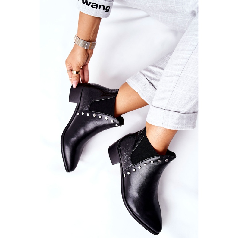 PG1 Dámské kozačky Jodhpur černé Barretos černá 2