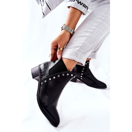 PG1 Dámské kozačky Jodhpur černé Barretos černá 1