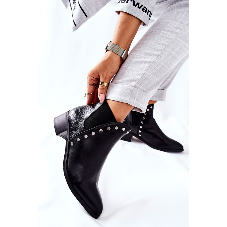 PG1 Dámské kozačky Jodhpur černé Barretos černá 1