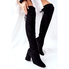 PG1 Černé semišové Agaloa boty na baru černá 1