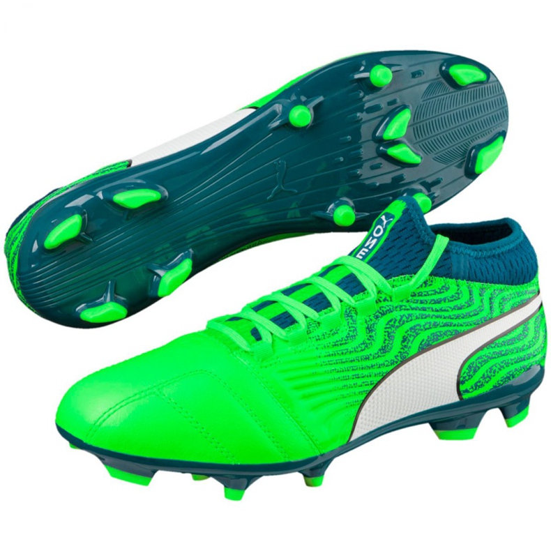 Kopačky Puma One 18.3 Fg M 104538 04 vícebarevný zelená 2 Kopačky Puma One 18.3 Fg M 104538 04 vícebarevný zelená 2