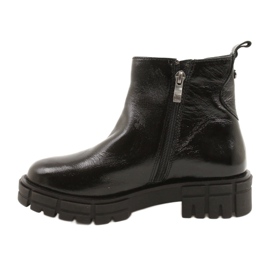 Black Varnised Women's Boots Caprice 9-25461-27 017 černá 1