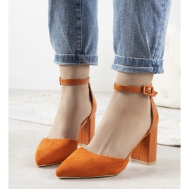 Oranžové lodičky na post Natalie oranžový 1