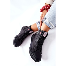 Dámské zateplené tenisky Cross Jeans High Black II2R4009C černý 2