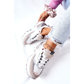 Dámské sportovní boty Cross Jeans bílé a šedé II2R4020C bílý šedá 2