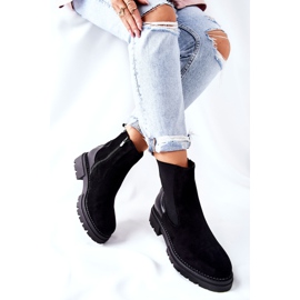 PE1 Teplé boty Černé boty Prestons Jodhpur černý 2