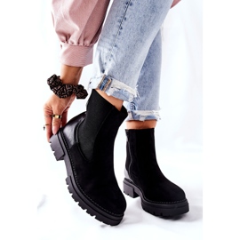 PE1 Teplé boty Černé boty Prestons Jodhpur černá 1 PE1 Teplé boty Černé boty Prestons Jodhpur černá 1