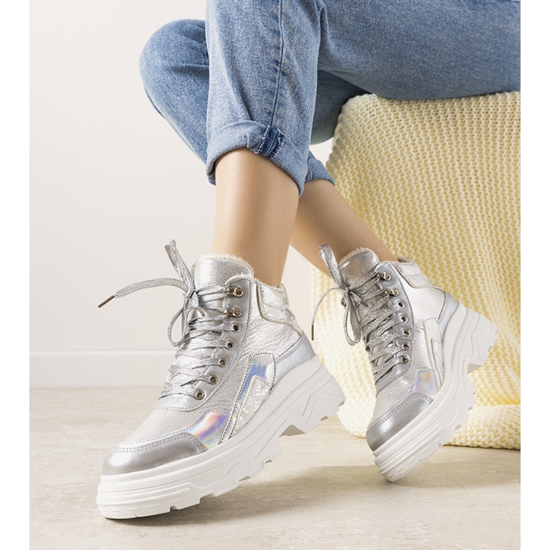 Zimní tenisky Doyon stříbrné stříbrný 1 Zimní tenisky Doyon stříbrné stříbrný 1