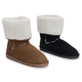 Teplé eskymácké boty 7715 Camel hnědý 1