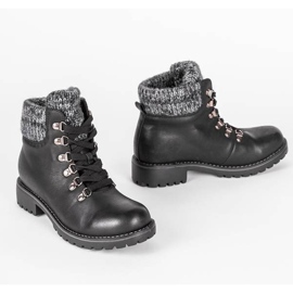 Černé tašky s tkanou vložkou Ally černý 1