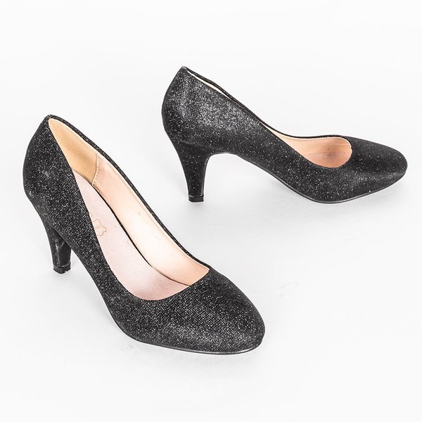 Černé lodičky na jehlovém podpatku Daisy černá 1