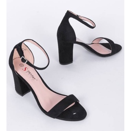 Černé sandály na postu Bethany černá 1