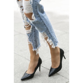 Černé klasické podpatky Mocca černý 1