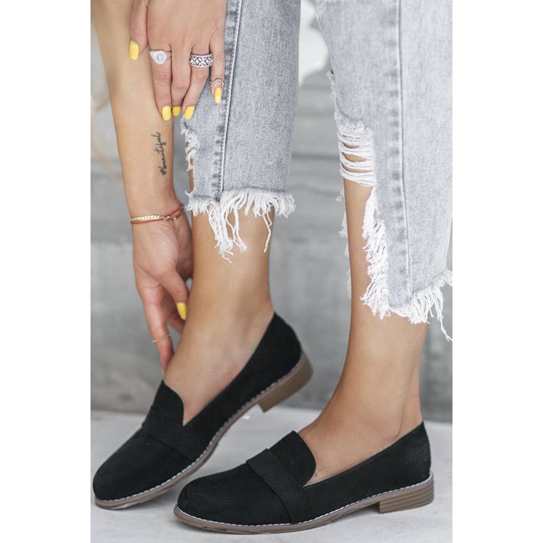 Černí páni na ploché patě Georgia černá 1