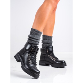 Ideal Shoes Neformální boty s oteplováním černý 2