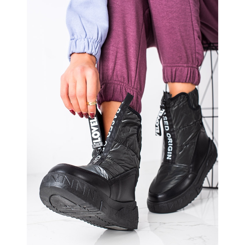 Seastar Sněhové boty na jezdci černá 1