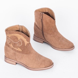 Béžové kotníkové boty Ana béžový khaki 1