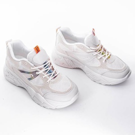 Béžové tenisky se silnou podrážkou Alice béžový bílý 1 Béžové tenisky se silnou podrážkou Alice béžový bílý 1