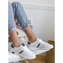 Betsy černé třpytivé bílé trenéry bílý černý 1