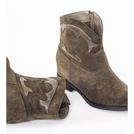 Zelené kotníkové boty Ana zelený 1