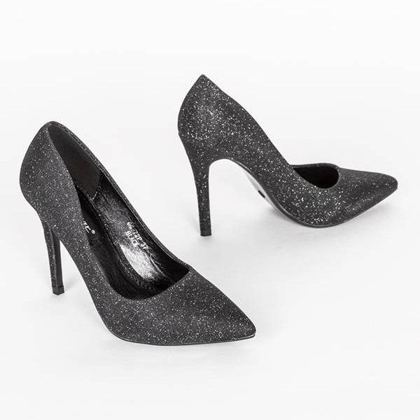 Černé vysoké podpatky od Melody černá 1