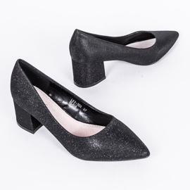 Černě zářící lodičky na postu Laity černá 1