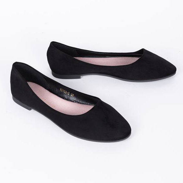 Černé baleríny s lisy na mandlové špičky černá 1 Černé baleríny s lisy na mandlové špičky černá 1