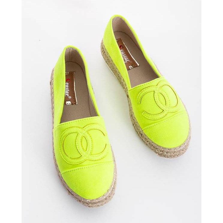 Pretty Woman neonově zelené espadrilky zelený 1