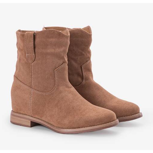 Hnědé kotníkové boty Venusi hnědý 1